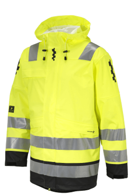 Hovedbilde Stord Regnjakke PU m/ Hette (KL. 2/3) 
