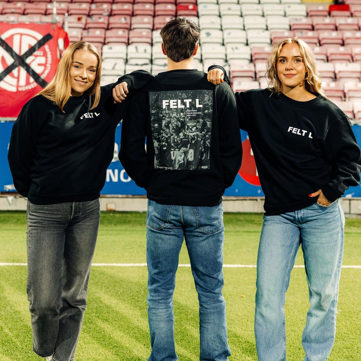 Hettegenser Felt L Stor