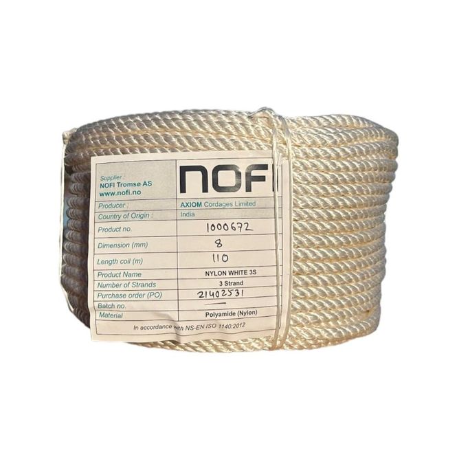 Hovedbilde NOFI Nylontau 8-14mm 110mtr 